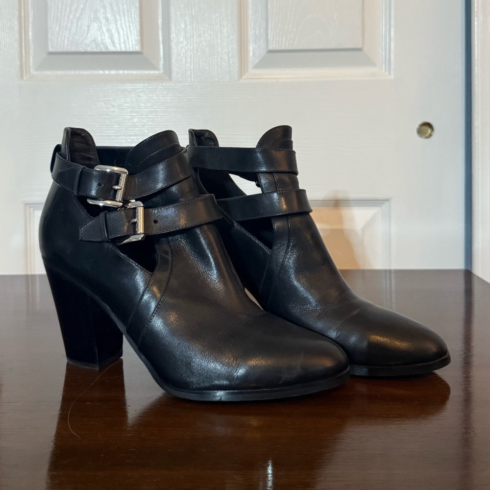 Michael Kors Black Cutout Heeled Boots